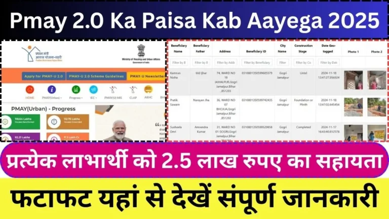 Pmay 2.0 Ka Paisa Kab Aayega 2025